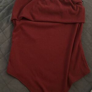 Elegant Burgundy Women's Top